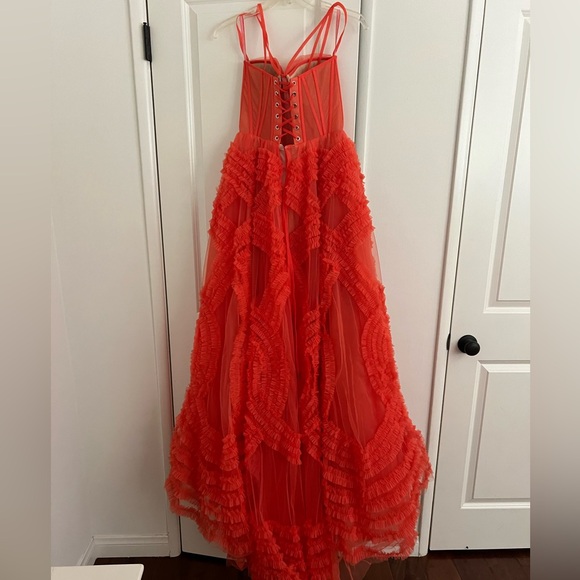 Like NEW Milla Tangerine Tulle Dress - Picture 7 of 8